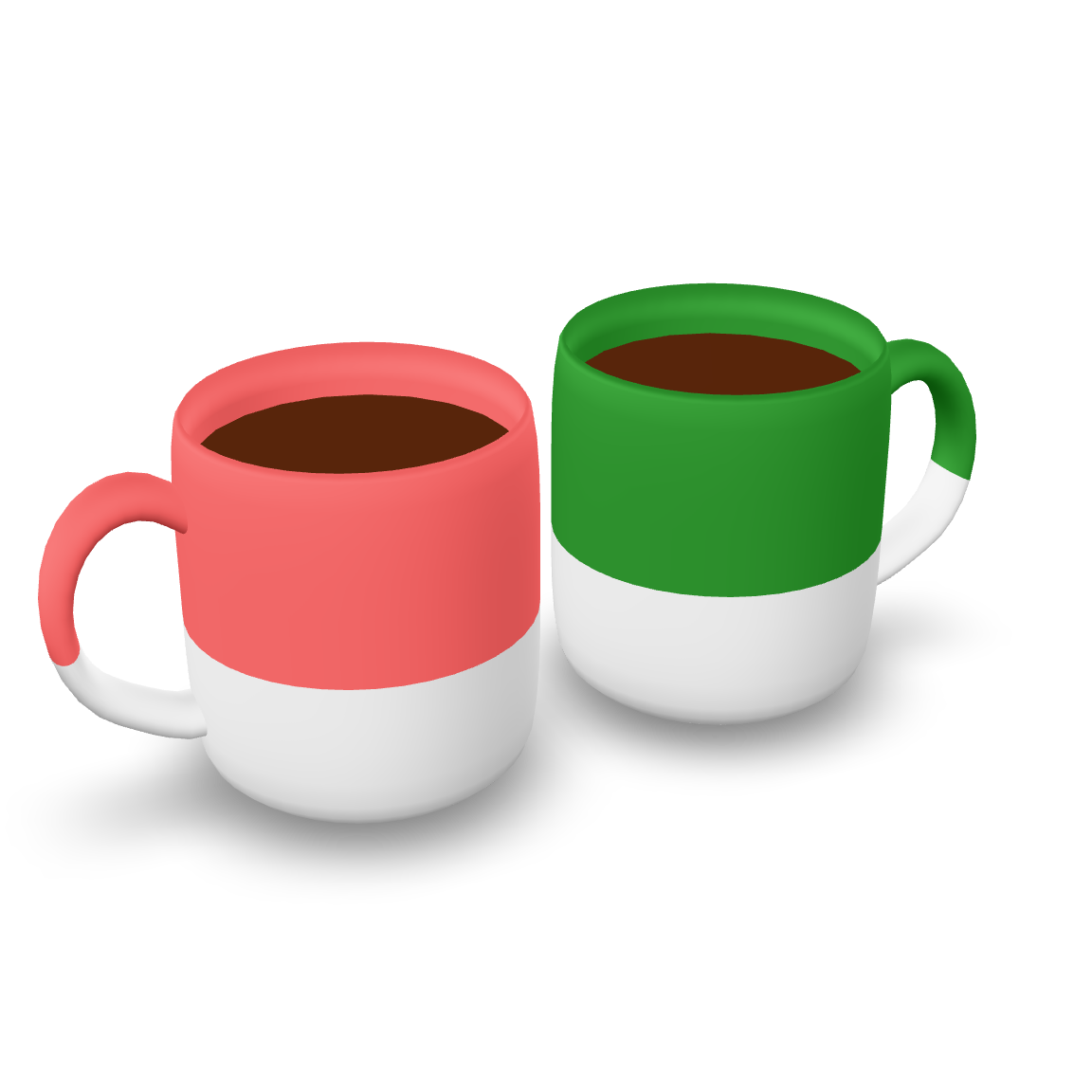 Stylized Coffee Mugs 3D Model
