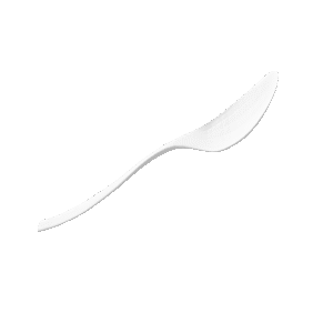 Simple White Spoon 3D Model