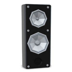 Retro Stereo Speaker 3D Model