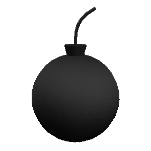 Cartoon Bomb Prop 3D Model
