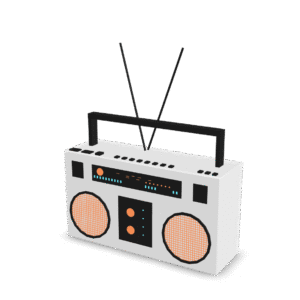 Retro Boombox 3D Model