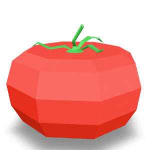 Low Poly Tomato 3D Model