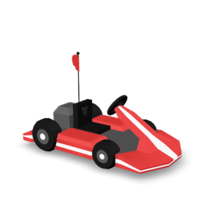 Low Poly Go-Kart 3D Model