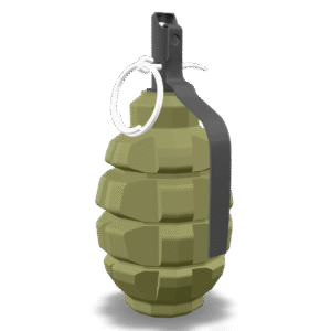 Olive Hand Grenade 3D Model