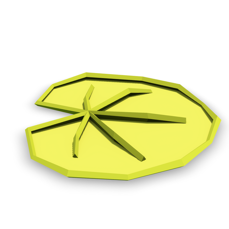 Stylized Lily Pad 3D Model