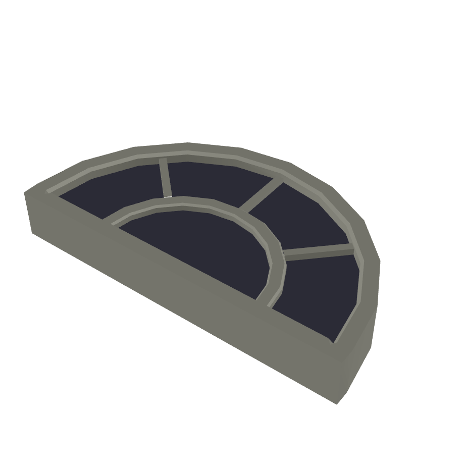 Arched Window Detail 3D Model