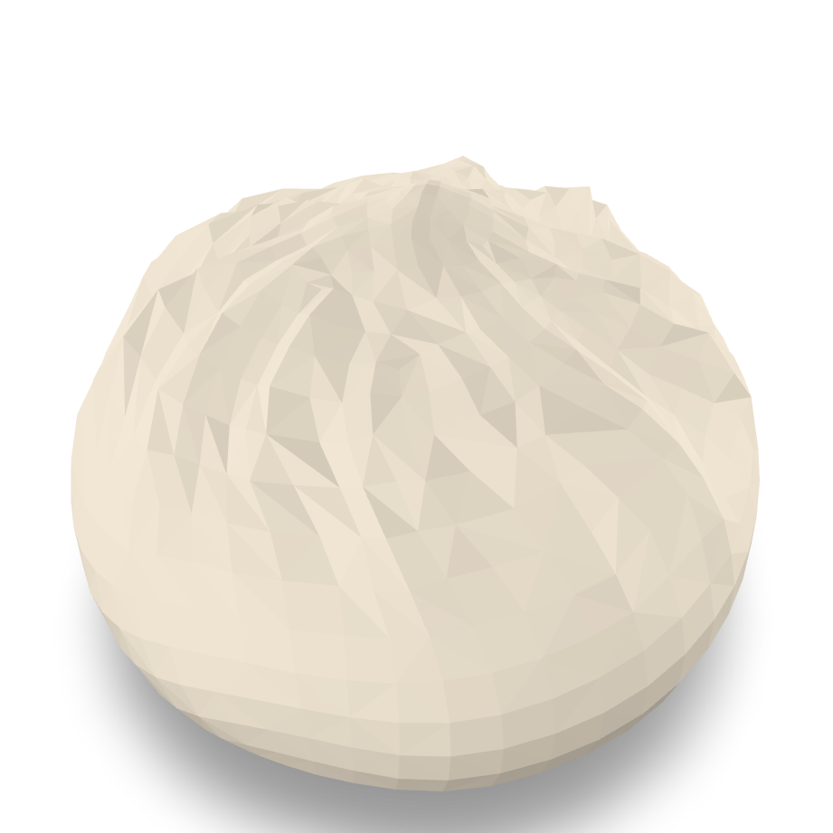 Low Poly Bao 3D Model