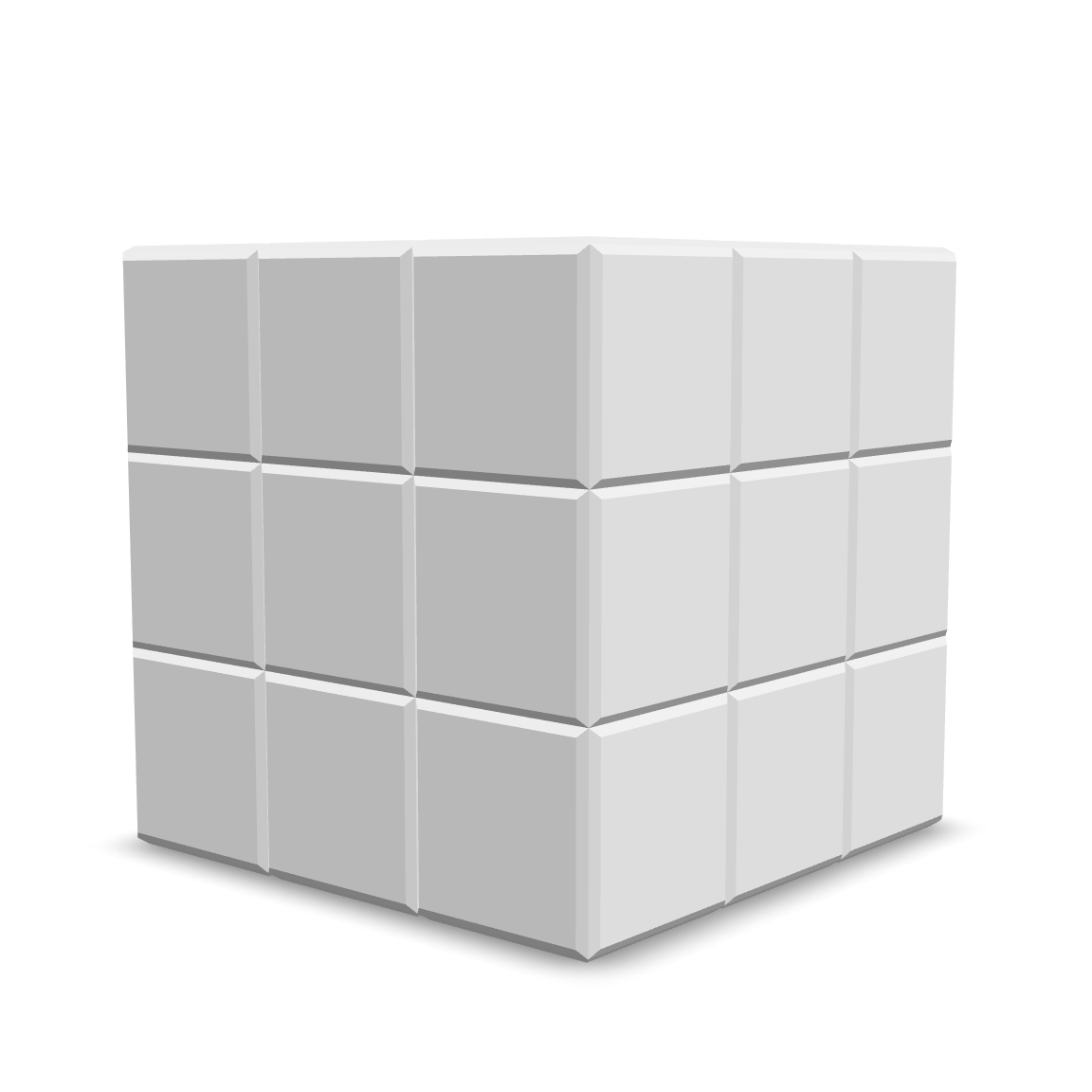 Cube Block Array 3D Model