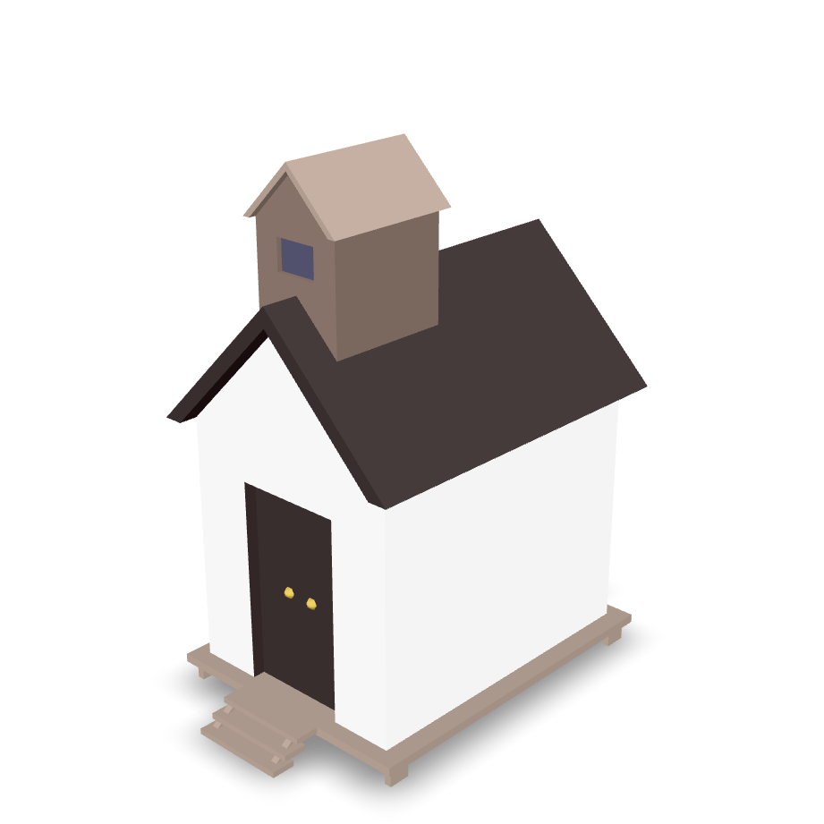 Simple House Asset 3D Model