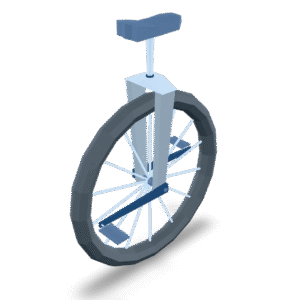 Stylized Unicycle Model 3D Model
