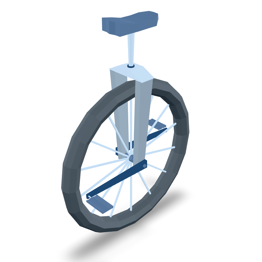 Stylized Unicycle Model 3D Model