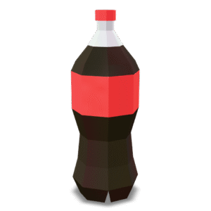 Low Poly Soda 3D Model