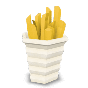 Stylized French Fries 3D Model