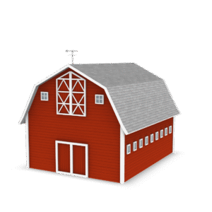 Classic Red Barn 3D Model