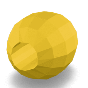 Low Poly Lemon 3D Model