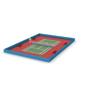 Tennis Court Arena 3D Model