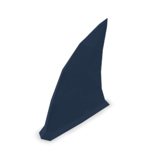 Stylized Shark Fin 3D Model