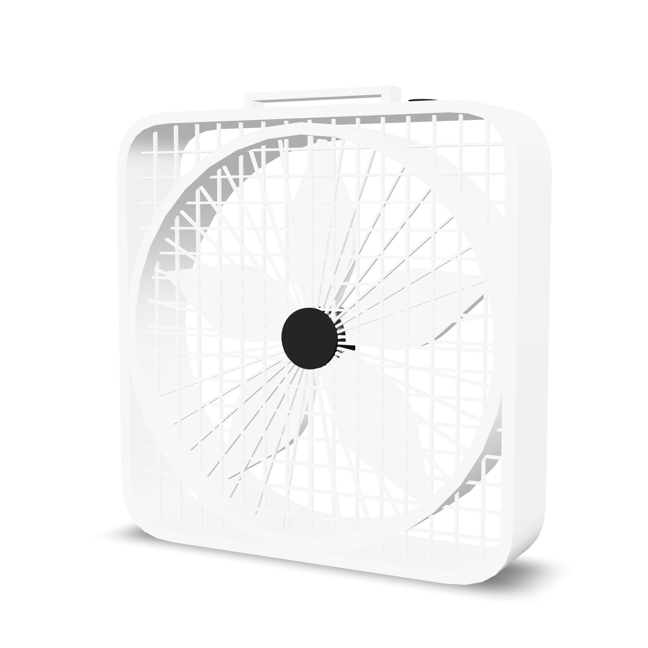 Box Fan Simple 3D Model