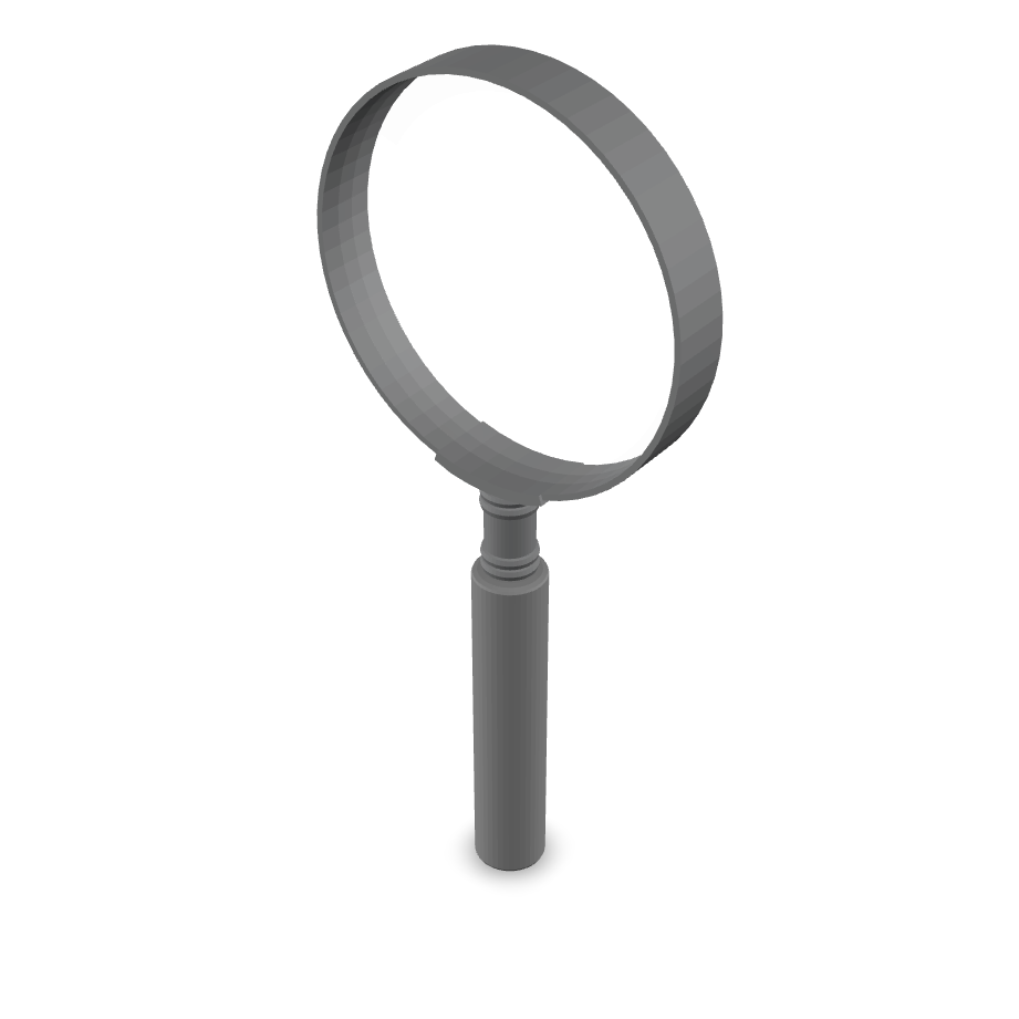 Classic Magnifying Glass 3D Model