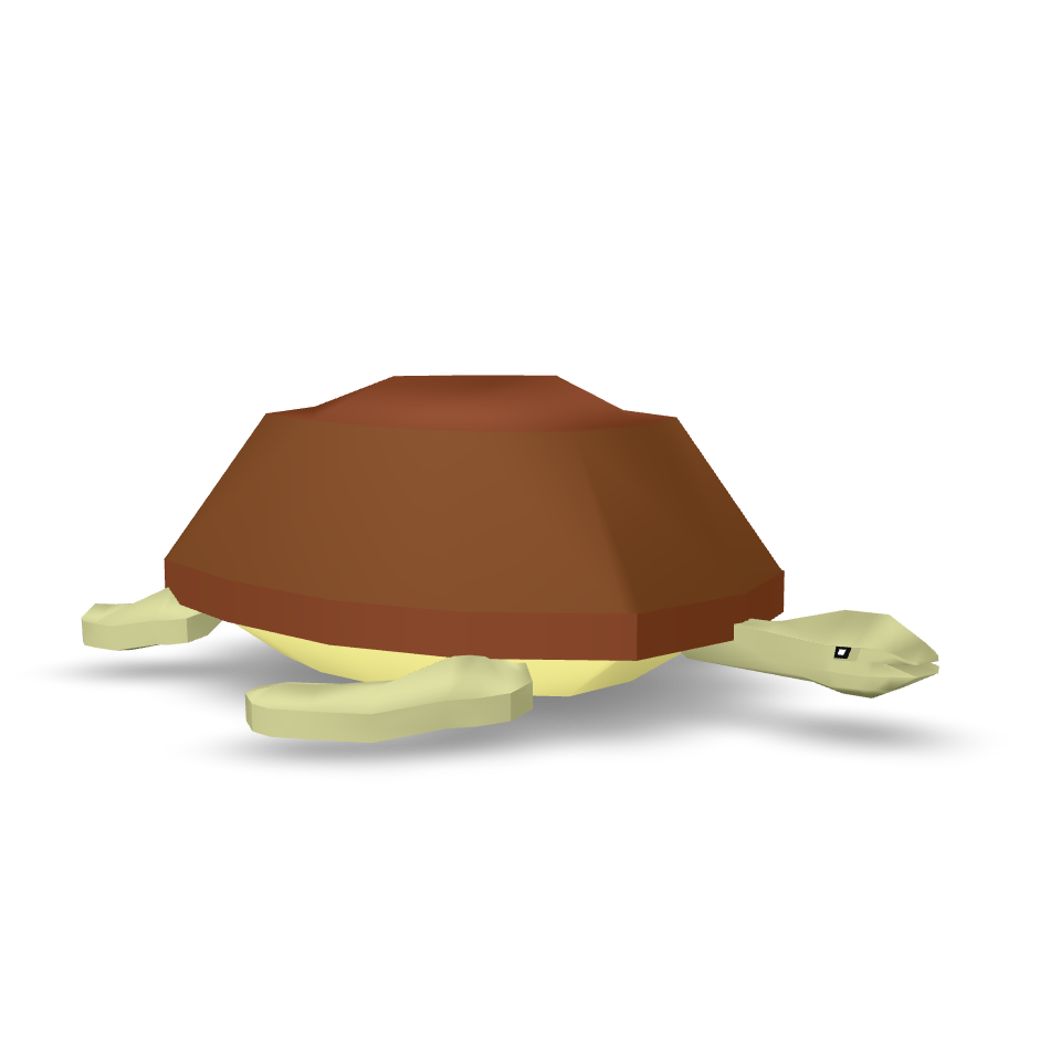 Low Poly Turtle 3D Model