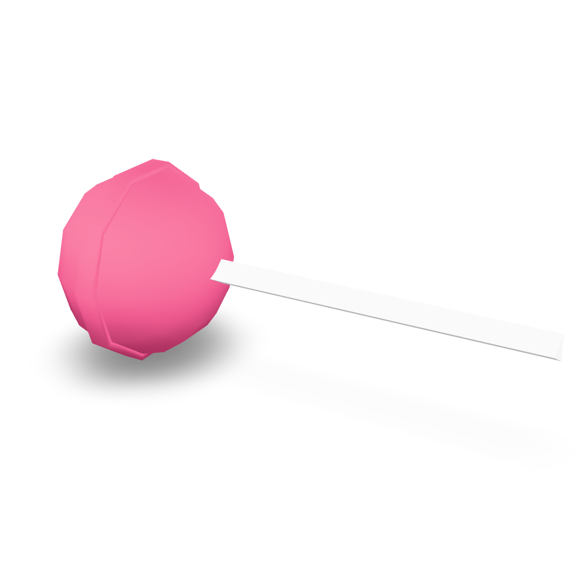Pink Lollipop Sweet 3D Model