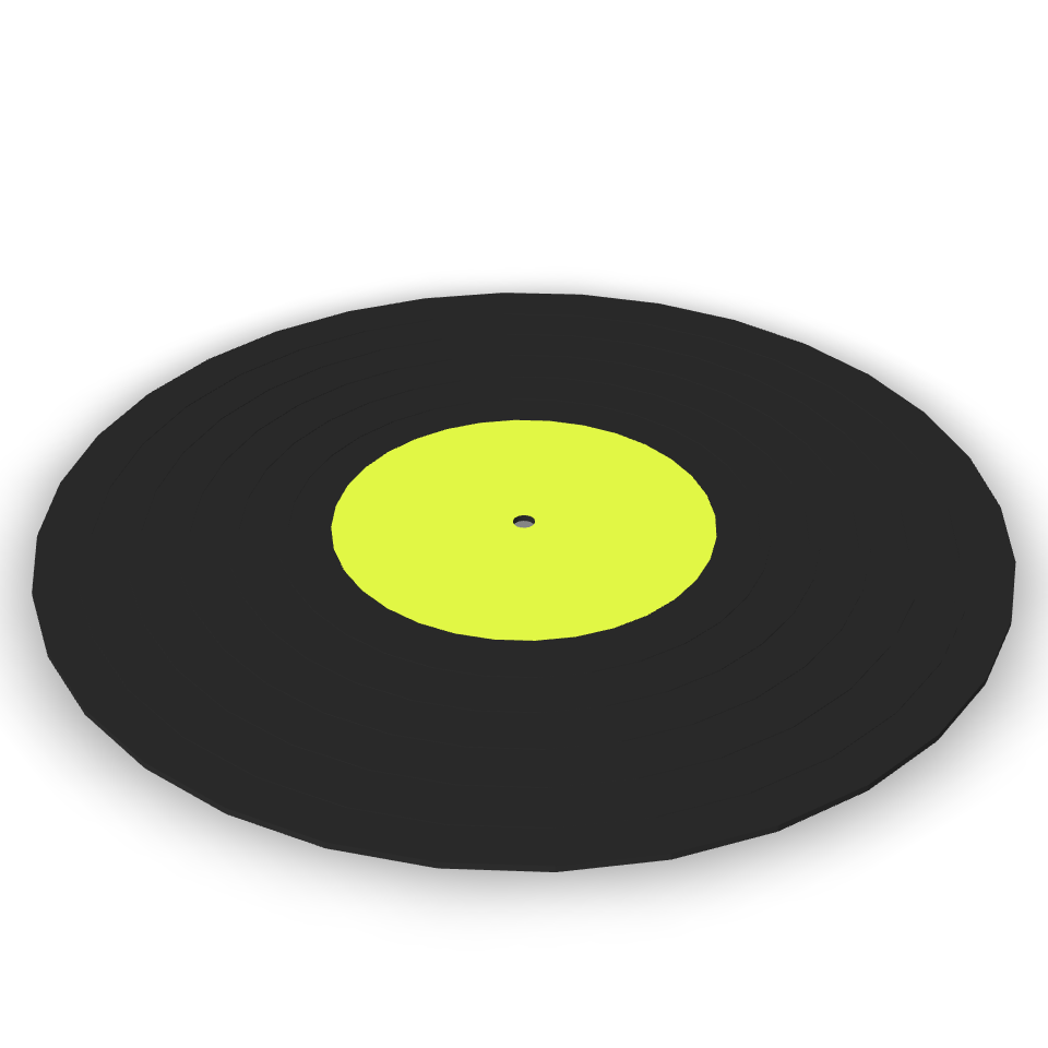 Vinyl Record Model 3D Model