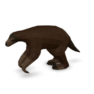 Stylized Brown Bear 3D Model