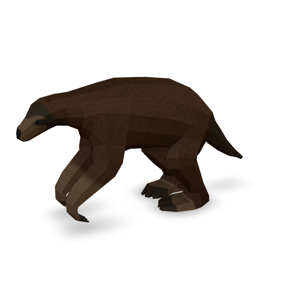 Stylized Brown Bear 3D Model