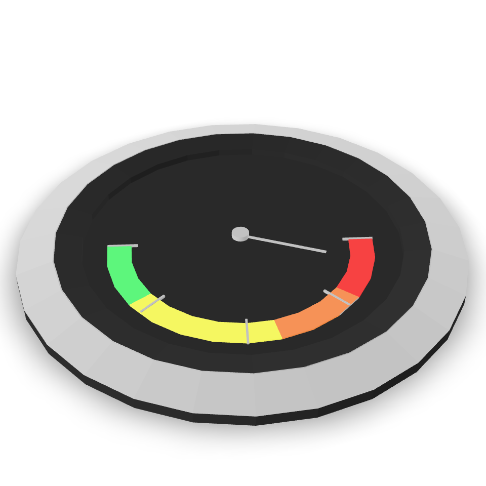 Simple Indicator Gauge 3D Model