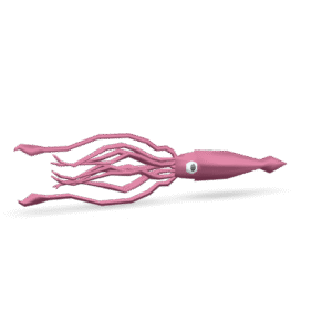 Stylized Squid 3D Model