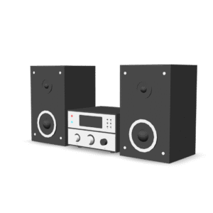 Stereo System Set 3D Model