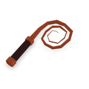 Stylized Leather Whip 3D Model