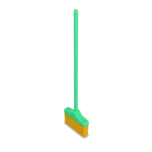 Stylized Broom Prop 3D Model