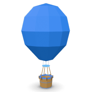 Low Poly Balloon 3D Model