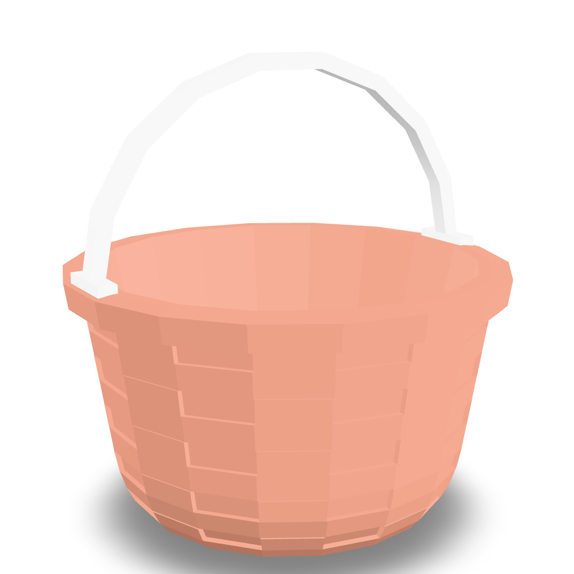 Simple Low Poly Bucket 3D Model