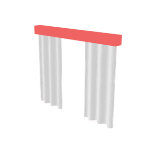 Simple Curtain Set 3D Model