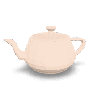 Low Poly Teapot 3D Model