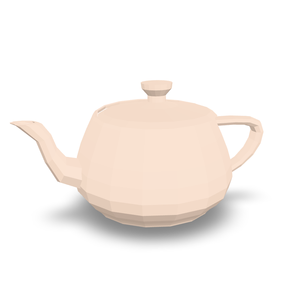 Low Poly Teapot 3D Model