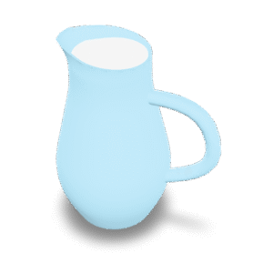 Simple Milk Pitcher 3D Model