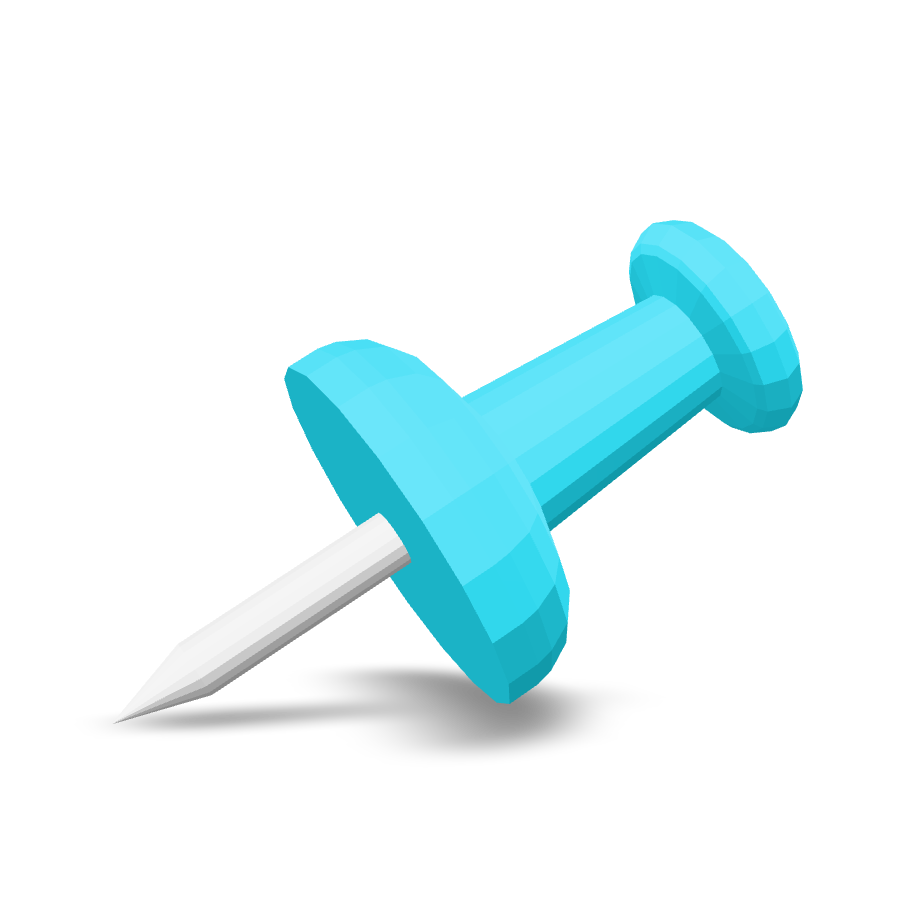 Simple Push Pin 3D Model