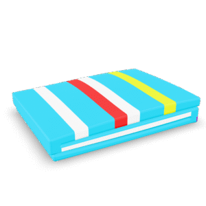 Striped Surfboard Toy 3D Model