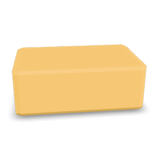 Simple Yellow Block 3D Model