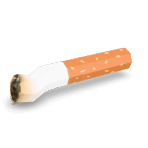 Cigarette Butt Lowpoly 3D Model