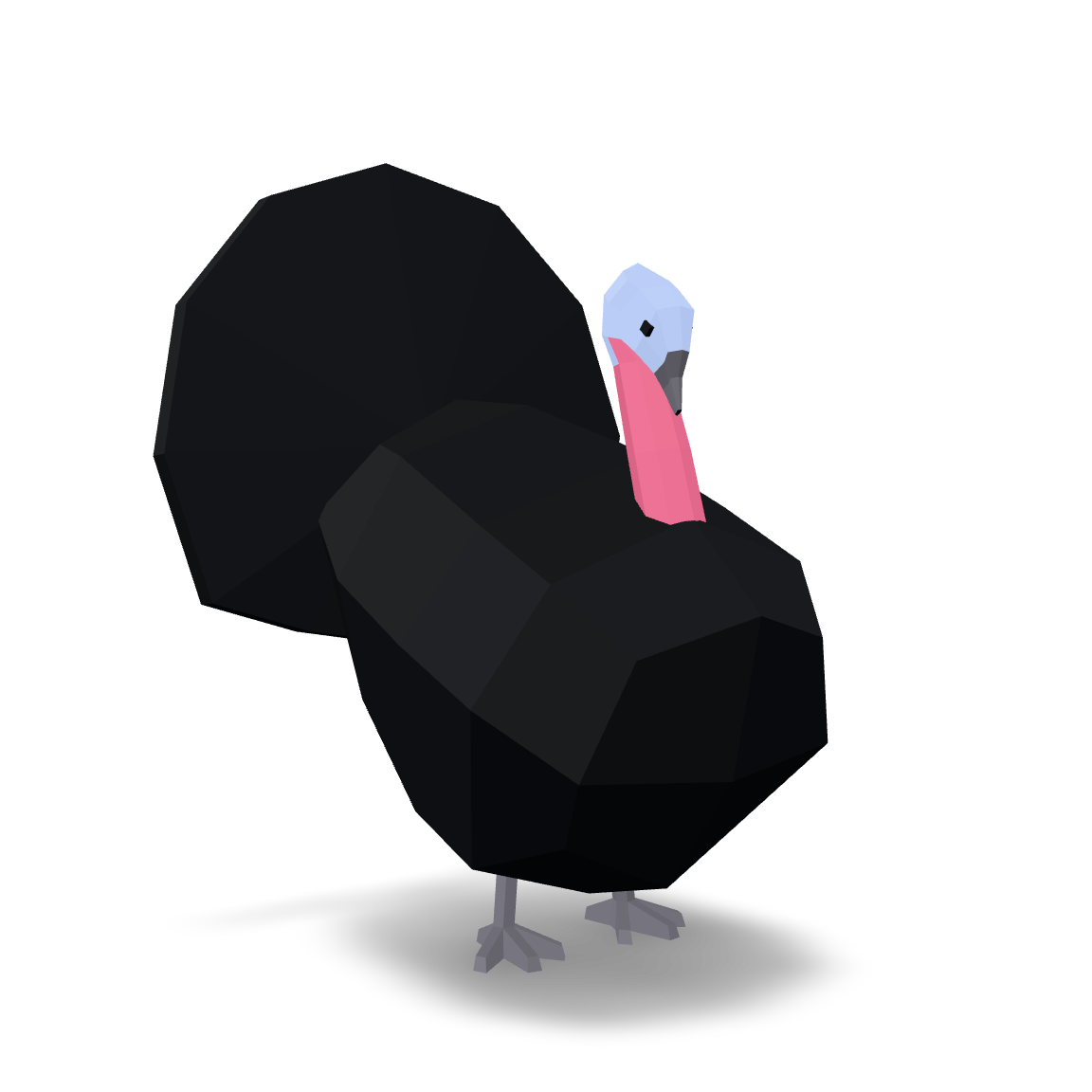 Low Poly Turkey 3D Model