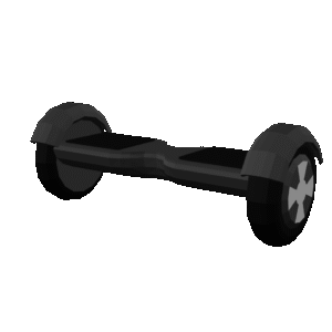 Low Poly Hoverboard 3D Model