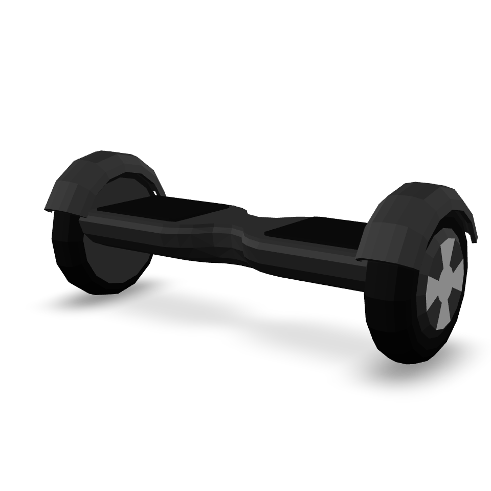 Low Poly Hoverboard 3D Model