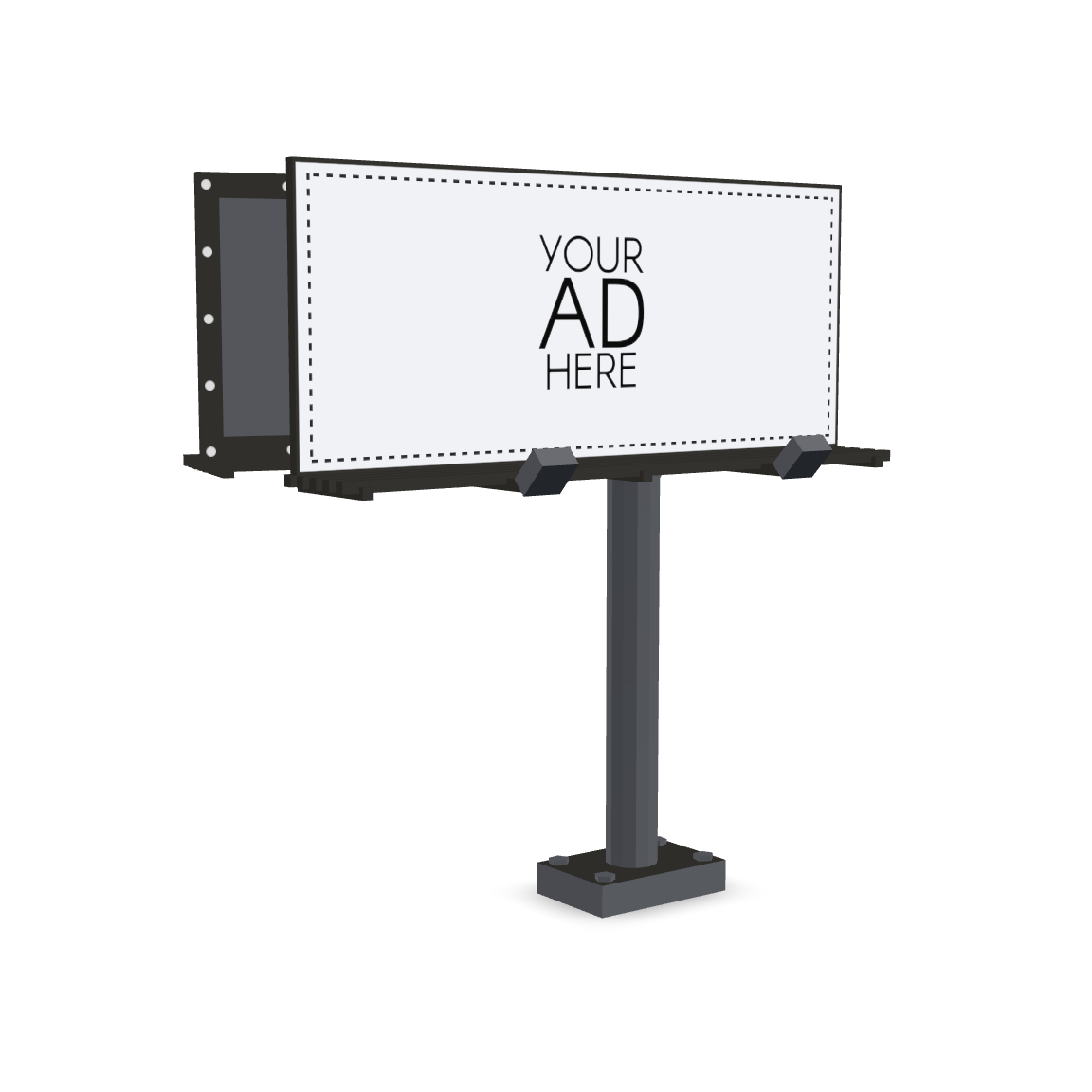 Billboard Advertisement Mockup 3D Model