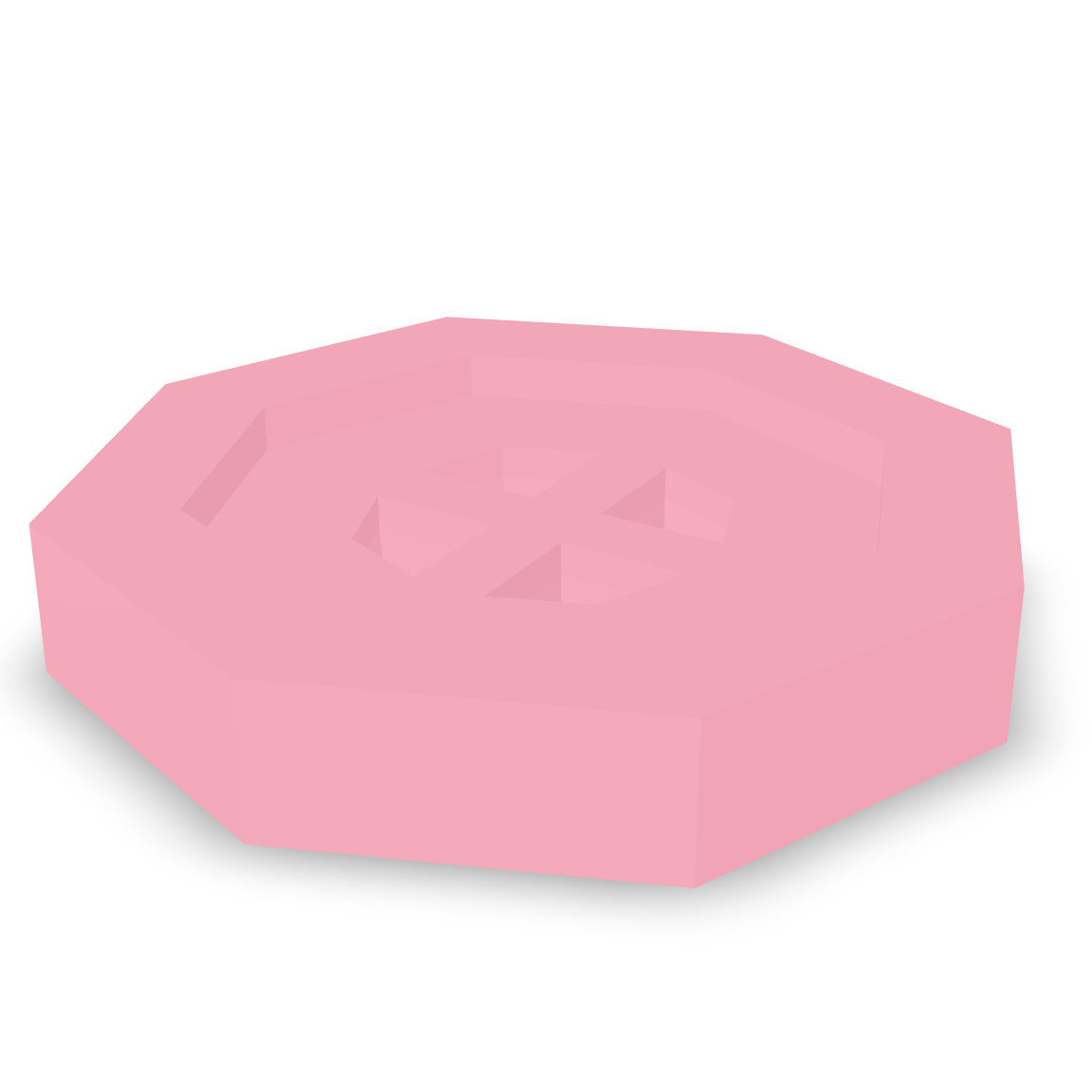Pink Candy Button 3D Model