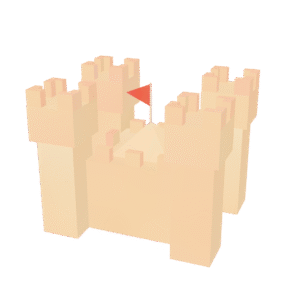 Simple Stone Castle 3D Model
