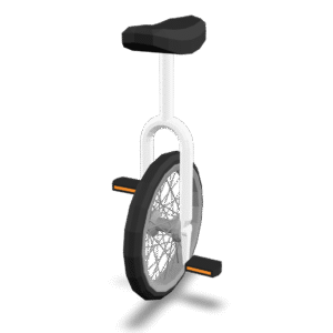 Simple Unicycle Model 3D Model